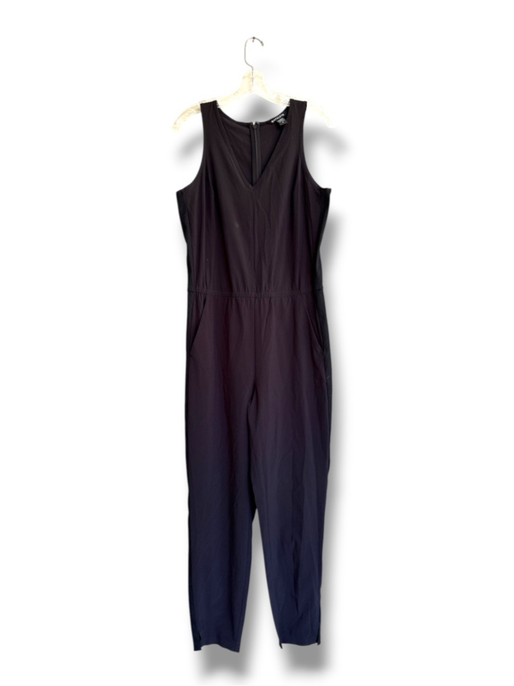 Athleta Brooklyn Sleeveless Black Jumpsuit Size 6 - Picture 2 of 13